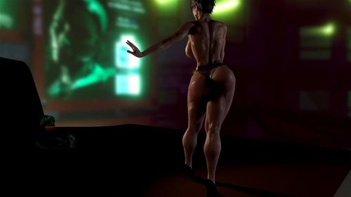big tits, big ass, animated 3d, dance