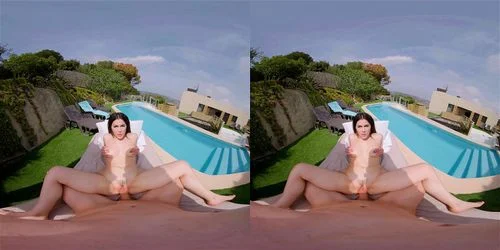 vr, virtual reality, milf, outdoor
