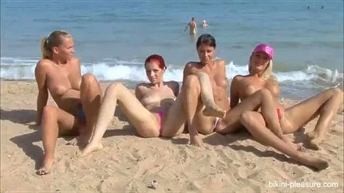 4 russians on naked beach