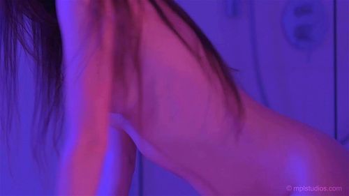 Watch Mila - Neon Nights - Softcore, Striptease, Solo Porn