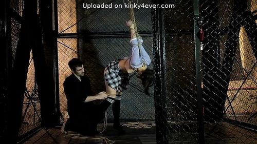 Bondage, BDSM, Boy Girl, Rope Bondage, School Uniform noyuno strappado suspension in the cage