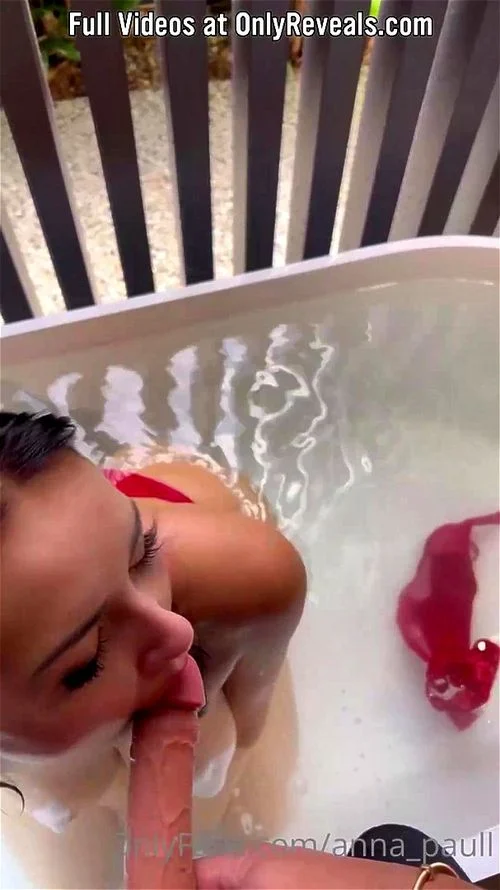 Amateur Brunette Big Tits POV Dildo Blowjob Bath