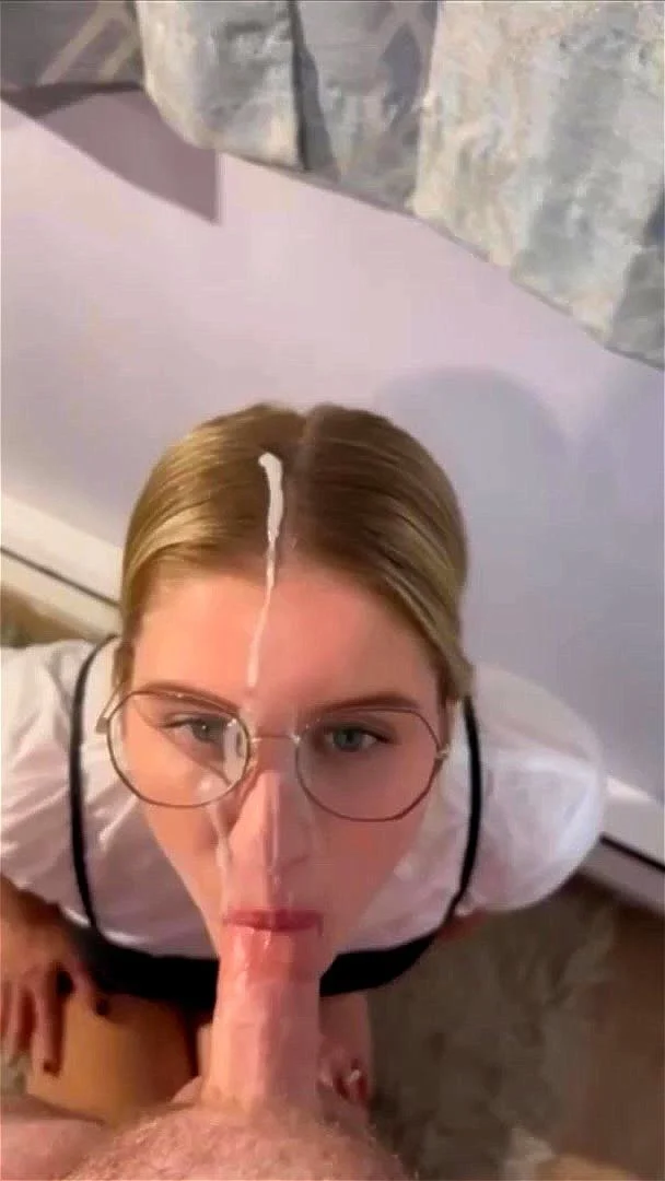German Blonde Gets American Facial German Blonde Gets American Facial