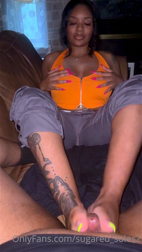 Watch SugarFoot - Ebony Footjob, Soles And Feet, Fetish Porn