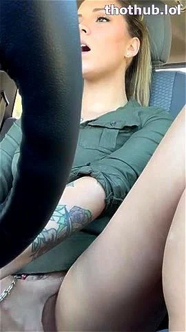 Watch Masturbating while driving Car Pussy Solo Porn SpankBang 