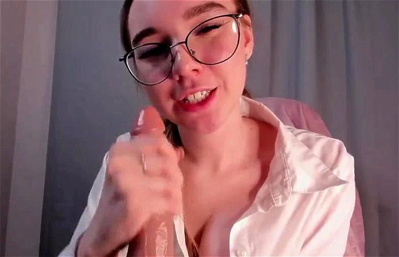 Teacher Nerdy-Freyua gives Handjob Lesson Cum countdown for Good Boys