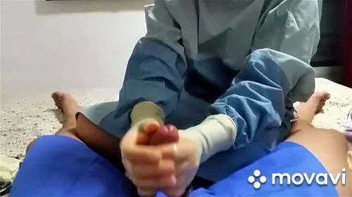 Surgical Glove Handjob
