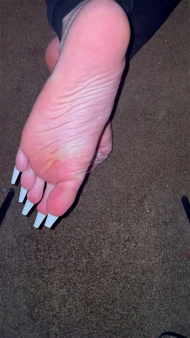 Long White Toenails