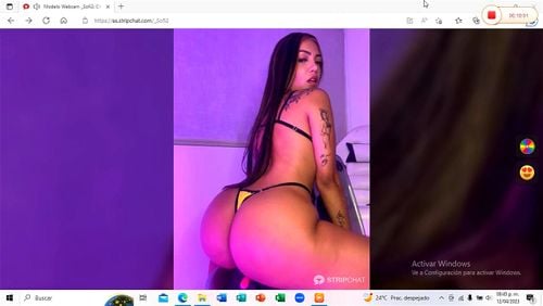 sofi culona colombiana hace striptease