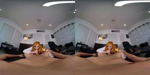 redhead, vr, anal, virtual reality