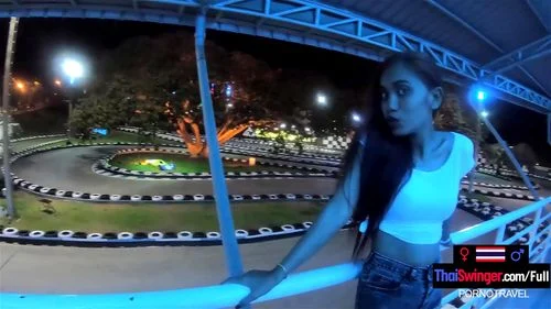 Big ass Asian GF made a homemade porn video after go karting with the BF