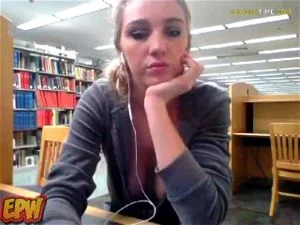 Watch Blonde headed girl masturbating in public library - Big Tits, Solo  Girl, Piblic Cam Porn - SpankBang