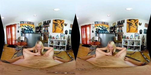 virtual reality, vr pov, vr 180, blonde