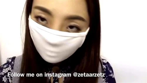 Beauty asian girl masked