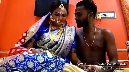 Watch Indian Newly Married Bride And Groom Suhagrat - Desi, Saree, Hindi  Porn - SpankBang