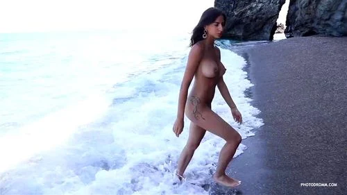 Spanish beauty naked on the beach (pt.2)