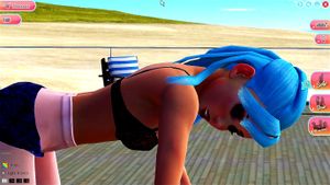 Blue Hair DOggy