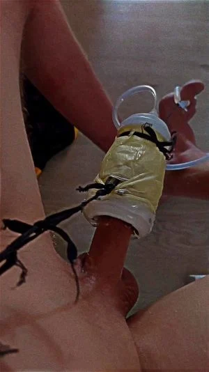 nothing will happen on its own? Cock milking by homemade dick milking machine