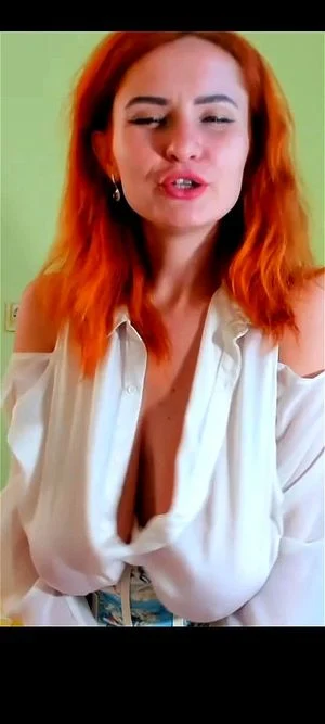Annwots teasing in white shirt