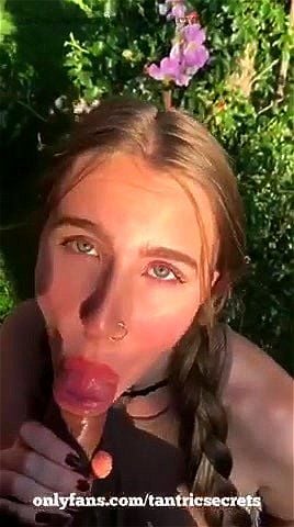 pol tantricsecrets Pretty Eye Gorgeous Babe BJ in Nature