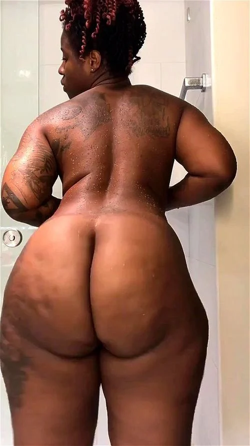 ebony, shower tease, amateur, big tits