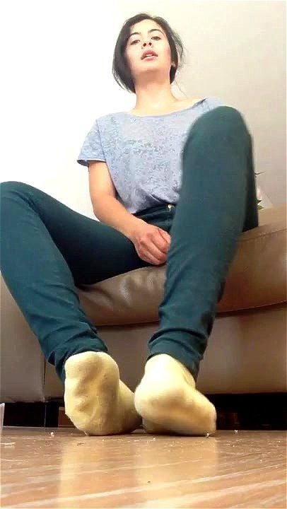 Taking off dirty shoes and socks while having a chat Taking off dirty shoes and socks while having a chat