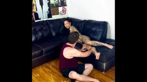 Tatted asian stripper thumbnail