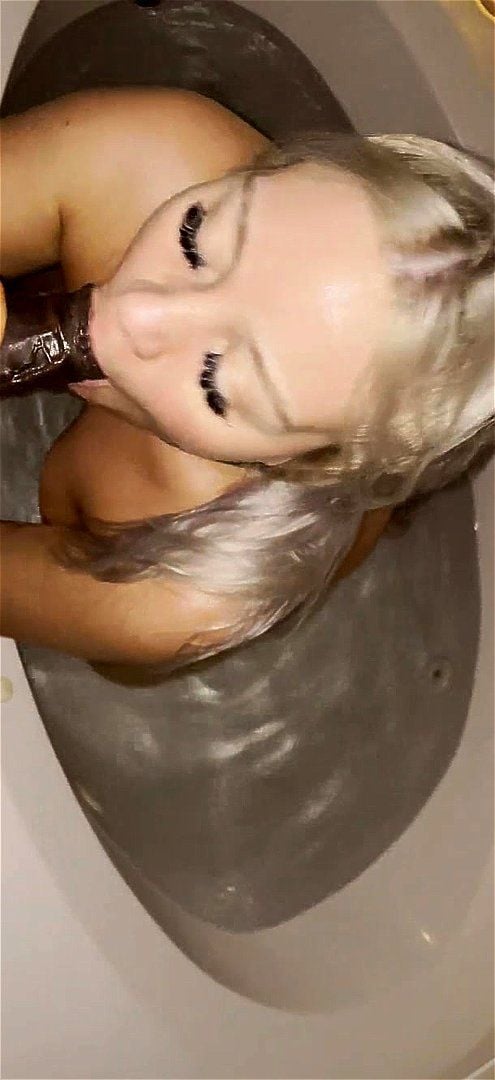 Lucky BBC Sucked by a Horny Blonde Lucky BBC Sucked by a Horny Blonde