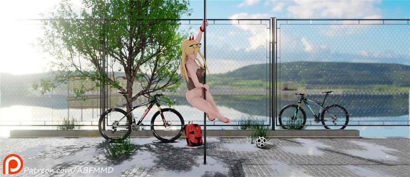 MMD Chainsaw Man Power Pole Dance MMD Chainsaw Man Power Pole Dance