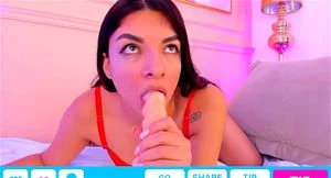 Webcam Girl Dildo Blowjob thumbnail