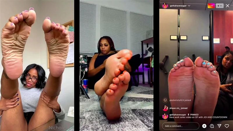 Foot Tease Compilation 1x3 - 014