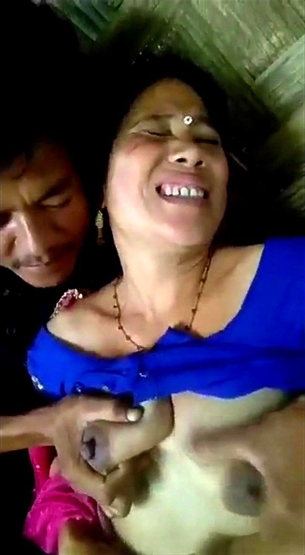 Pressing A Local Aunty's Boobs And Kissing