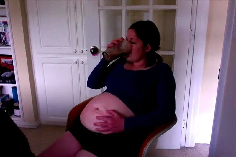 Drinking Ice Cream belly Drinking Ice Cream belly