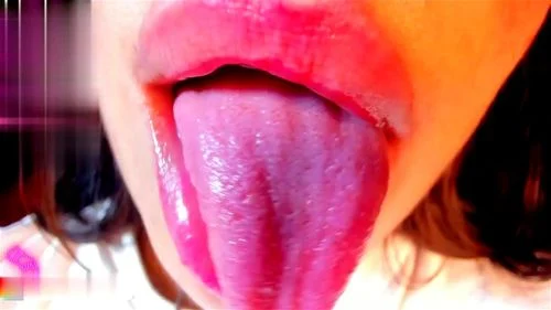 Bimbo Tongue Slut ASMR Mouth Tease