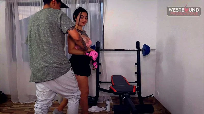 Lia Cooper Receives Intimate Boxing Class from Danny Clark