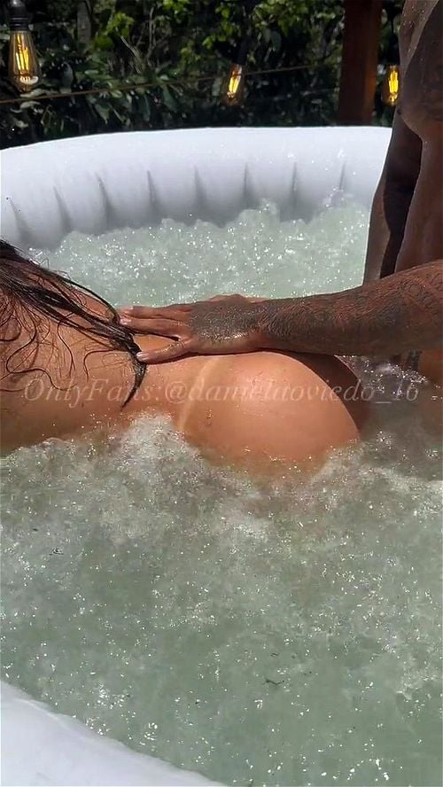 Latina is fucked hard at the jacuzzi by bbc