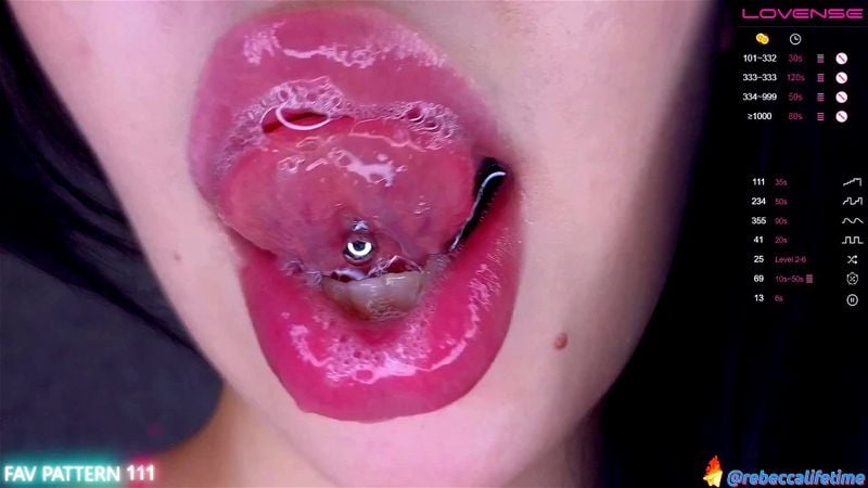 Goon For Her Hot Mouth Pierced Tongue + Spit