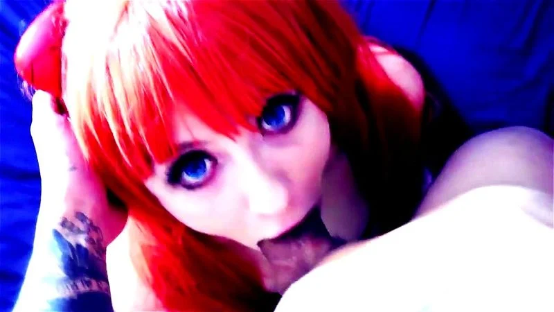 Redhead POV blow job