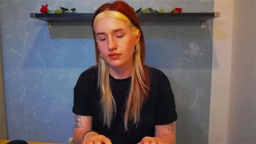 Cute pretty face tattooed babe solo webcam show