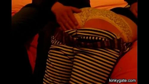 asian stepdaughter receives a firmly spanking