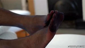 Nylon feet tease & play thumbnail