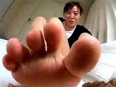 Lovely Japanese ladies feet closeup POV