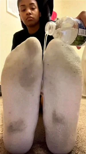 Ebony Soles Joi (Sock Tease)