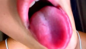 Hot Tongue + Spit ASMR JOI Tingles For Cum thumbnail