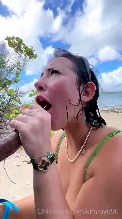 Beach POV blowjob