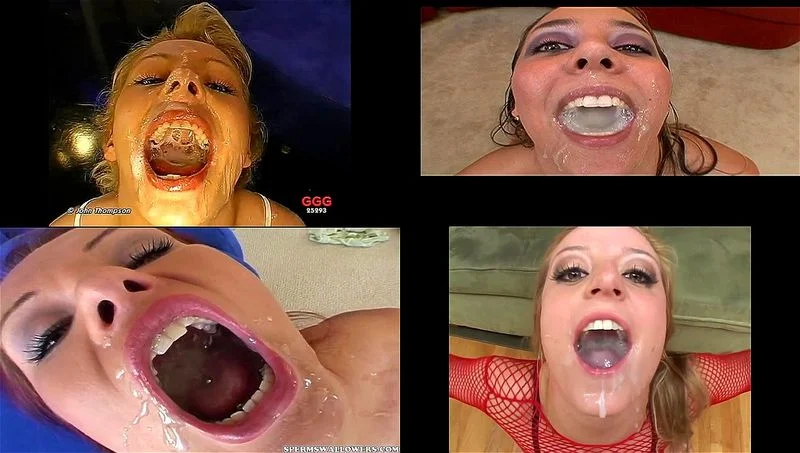 Cum Gargling Split Screen Cum Gargling Split Screen