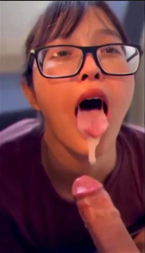 Teen Asian Babe Swallows Cumshot