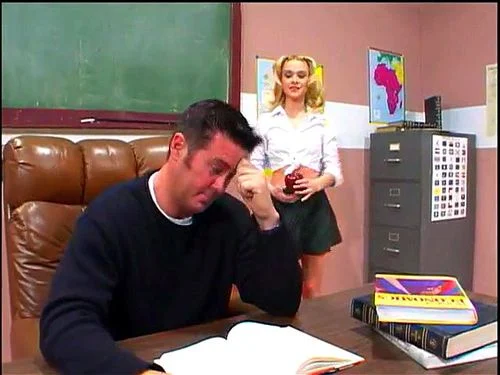 Teacher fucks his tight blonde girl