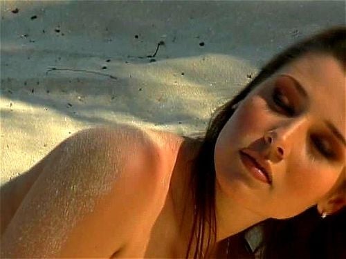 Erica Campbell, solo, big tits, beach babe