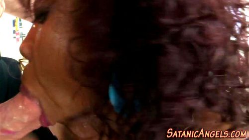 Ebony babes wam throating ft. Lotus Lain: Blowjob, Fetish & Hd Porn